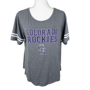 Colorado Rockies Shirt Women Large MLB Baseball Genuine Merch Tee 5th & Ocean